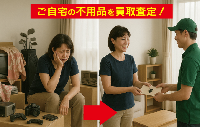 ご自宅の不用品を買取査定!